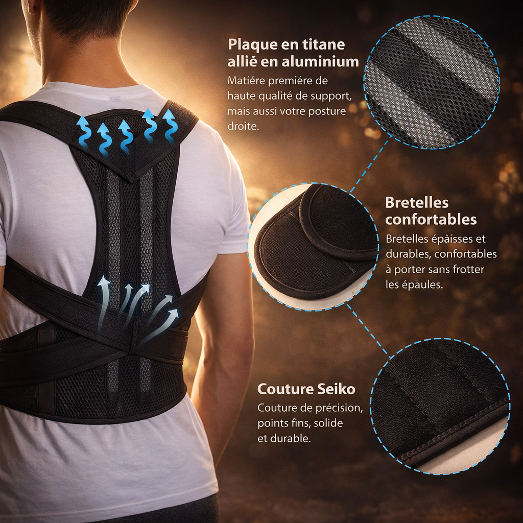 Correcteur posture dorsale
