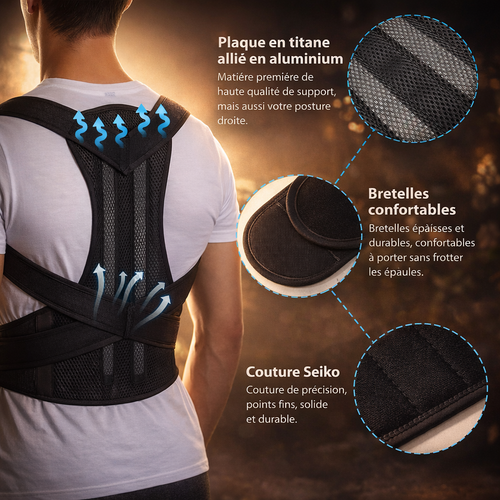 Correcteur posture dorsale